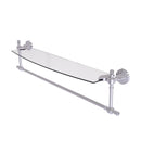 Allied Brass Retro Dot Collection 24 Inch Glass Vanity Shelf with Integrated Towel Bar RD-33TB-24-PC