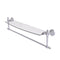 Allied Brass Retro Dot Collection 24 Inch Glass Vanity Shelf with Integrated Towel Bar RD-33TB-24-SCH