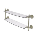 Allied Brass Retro Dot Collection 24 Inch Two Tiered Glass Shelf RD-34-24-PNI