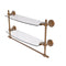 Allied Brass Retro Dot Collection 18 Inch Two Tiered Glass Shelf with Integrated Towel Bar RD-34TB-18-BBR