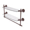 Allied Brass Retro Dot Collection 18 Inch Two Tiered Glass Shelf with Integrated Towel Bar RD-34TB-18-CA