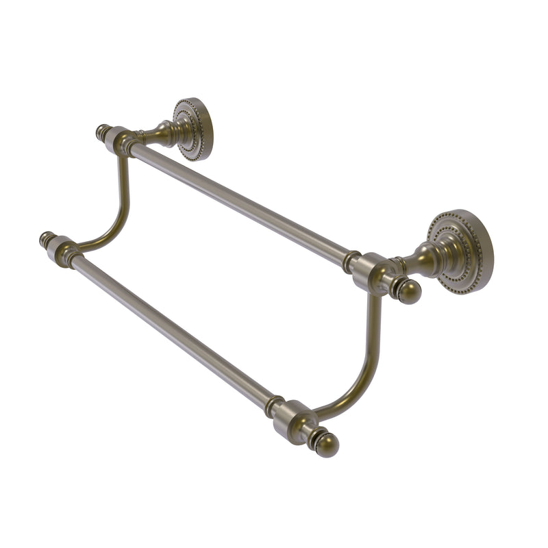 Allied Brass Retro Dot Collection 18 Inch Double Towel Bar RD-72-18-ABR