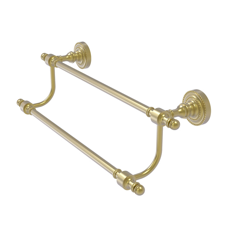 Allied Brass Retro Dot Collection 18 Inch Double Towel Bar RD-72-18-SBR