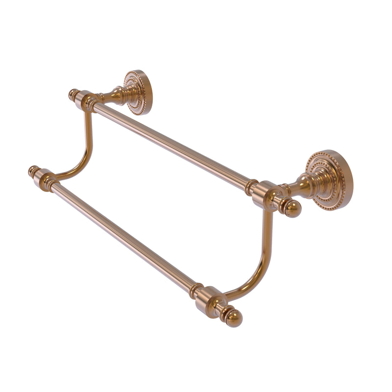 Allied Brass Retro Dot Collection 24 Inch Double Towel Bar RD-72-24-BBR