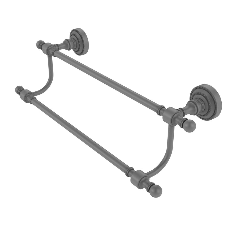 Allied Brass Retro Dot Collection 24 Inch Double Towel Bar RD-72-24-GYM