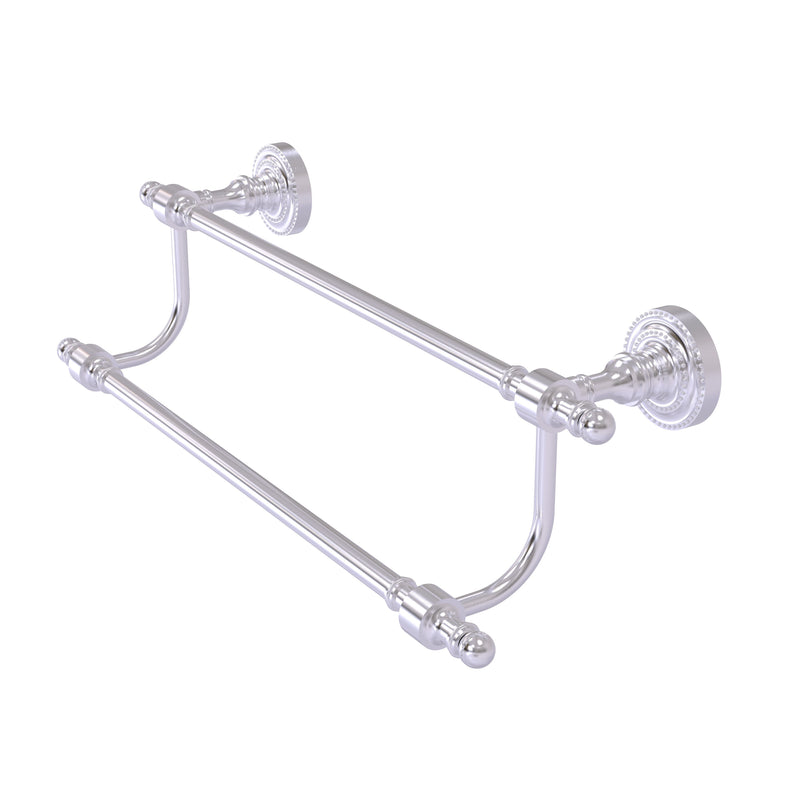 Allied Brass Retro Dot Collection 24 Inch Double Towel Bar RD-72-24-SCH