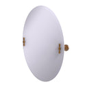 Allied Brass Frameless Oval Tilt Mirror with Beveled Edge RD-91-BBR