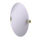 Allied Brass Frameless Oval Tilt Mirror with Beveled Edge RD-91-SBR