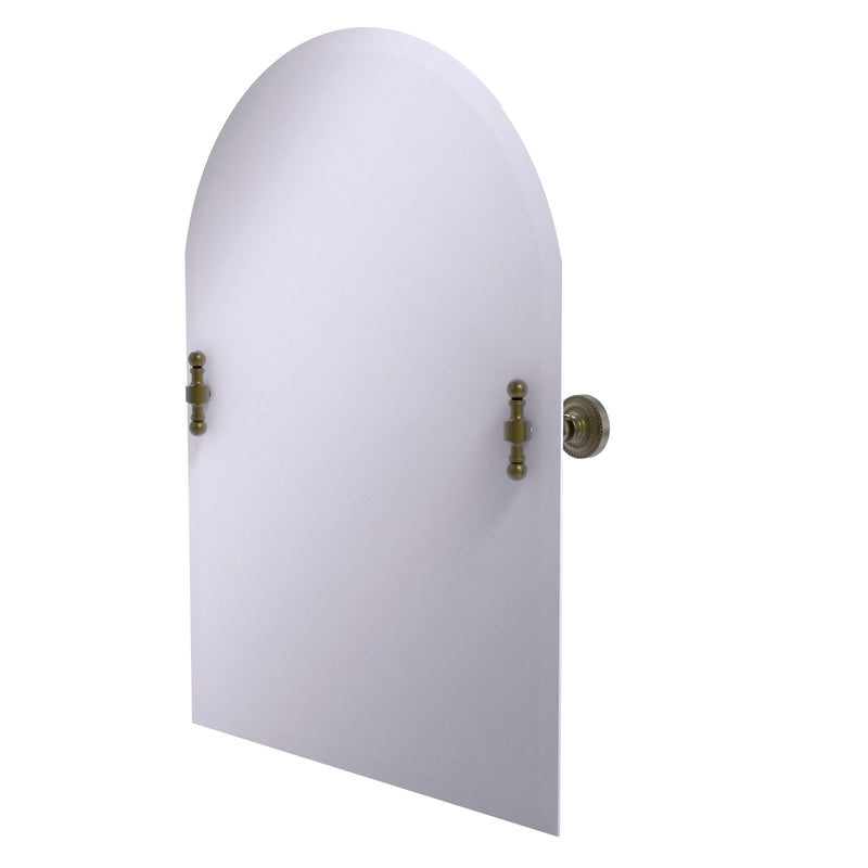 Allied Brass Frameless Arched Top Tilt Mirror with Beveled Edge RD-94-ABR