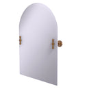 Allied Brass Frameless Arched Top Tilt Mirror with Beveled Edge RD-94-BBR