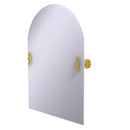 Allied Brass Frameless Arched Top Tilt Mirror with Beveled Edge RD-94-PB