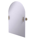 Allied Brass Frameless Arched Top Tilt Mirror with Beveled Edge RD-94-PEW
