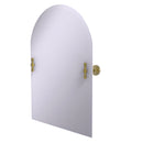 Allied Brass Frameless Arched Top Tilt Mirror with Beveled Edge RD-94-UNL