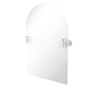 Allied Brass Frameless Arched Top Tilt Mirror with Beveled Edge RD-94-WHM
