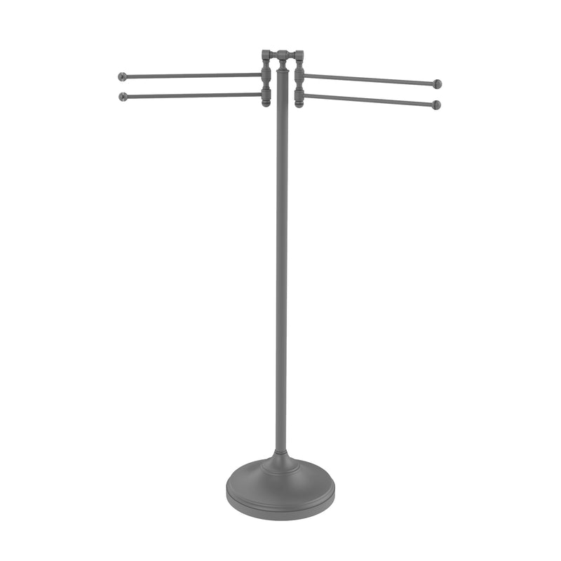 Allied Brass Towel Stand with 4 Pivoting Swing Arms RDM-8-GYM