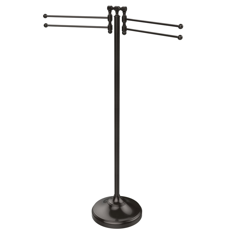 Allied Brass Towel Stand with 4 Pivoting Swing Arms RDM-8-ORB