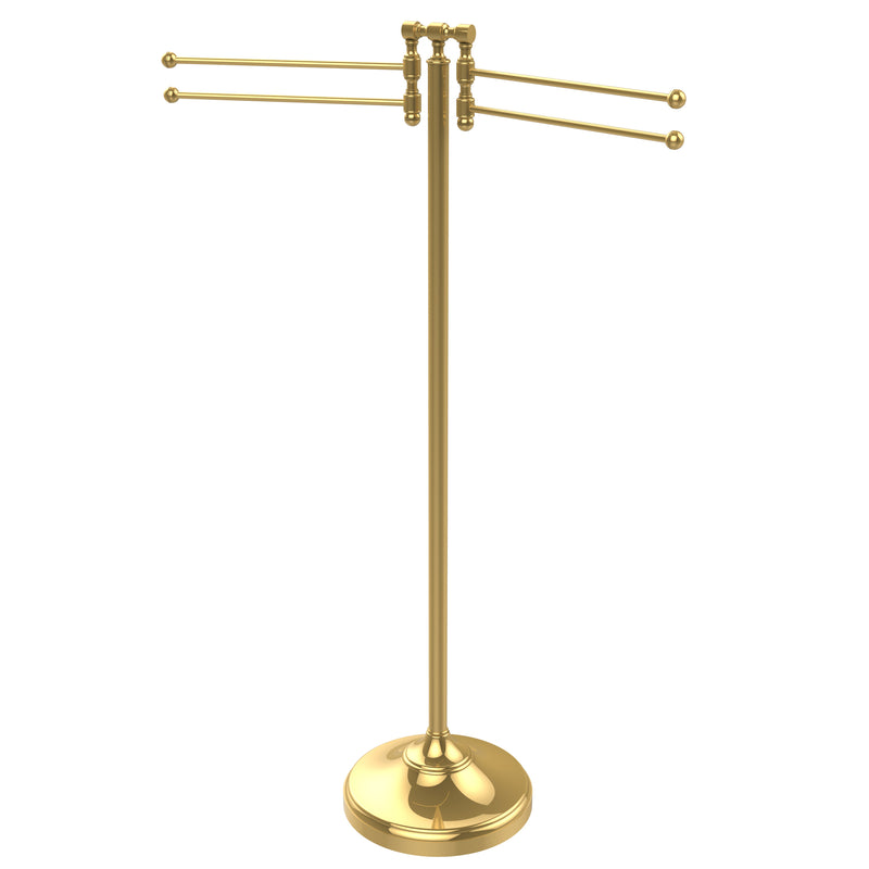 Allied Brass Towel Stand with 4 Pivoting Swing Arms RDM-8-PB