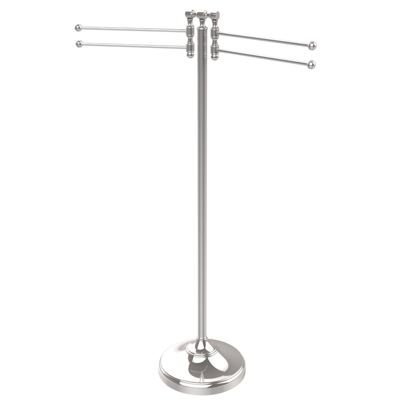 Allied Brass Towel Stand with 4 Pivoting Swing Arms RDM-8-PC