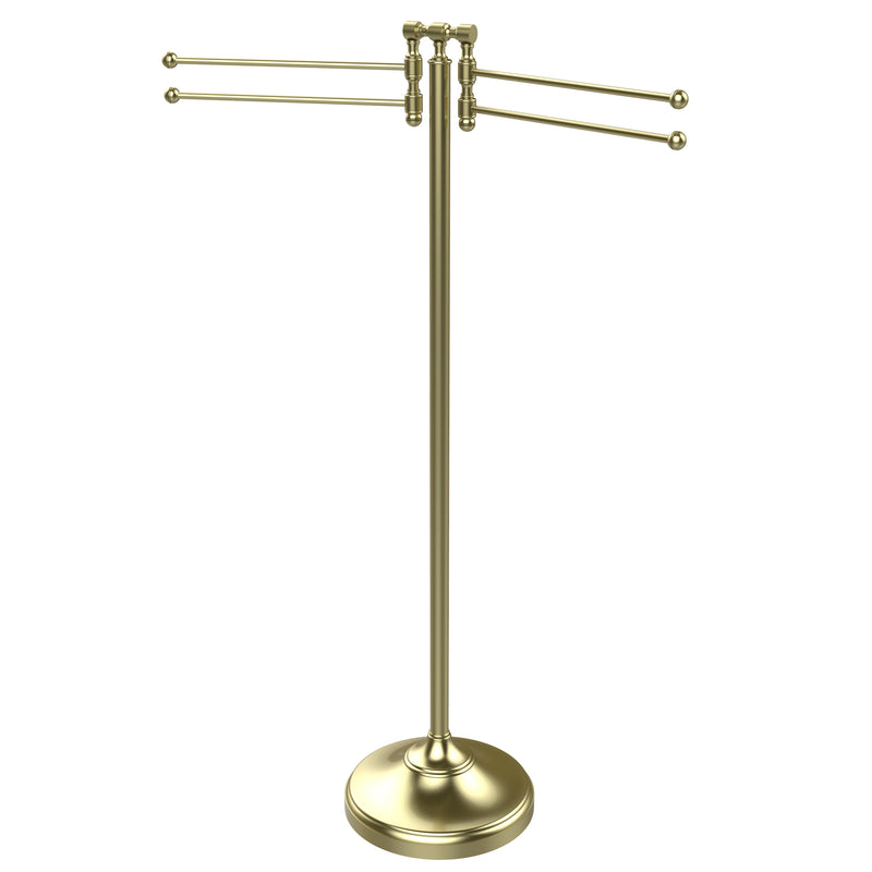 Allied Brass Towel Stand with 4 Pivoting Swing Arms RDM-8-SBR