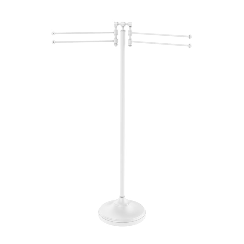 Allied Brass Towel Stand with 4 Pivoting Swing Arms RDM-8-WHM