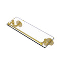 Allied Brass Remi Collection 16 Inch Glass Vanity Shelf with Gallery Rail RM-1-16-GAL-PB