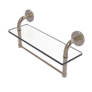 Allied Brass Remi Collection 16 Inch Glass Vanity Shelf with Integrated Towel Bar RM-1-16TB-PEW