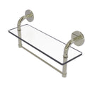 Allied Brass Remi Collection 16 Inch Glass Vanity Shelf with Integrated Towel Bar RM-1-16TB-PNI