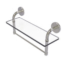 Allied Brass Remi Collection 16 Inch Glass Vanity Shelf with Integrated Towel Bar RM-1-16TB-SN