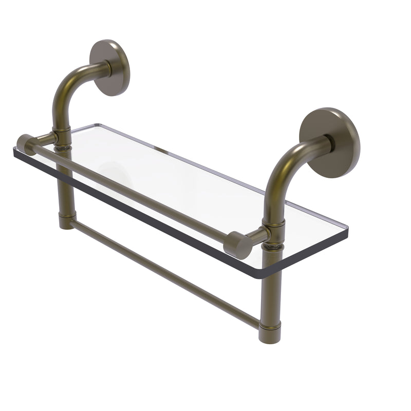 Allied Brass Remi Collection 16 Inch Gallery Glass Shelf with Towel Bar RM-1-16TB-GAL-ABR