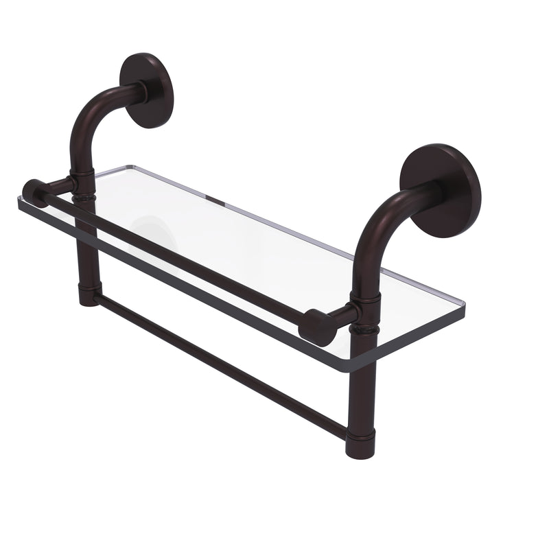 Allied Brass Remi Collection 16 Inch Gallery Glass Shelf with Towel Bar RM-1-16TB-GAL-ABZ