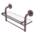 Allied Brass Remi Collection 16 Inch Gallery Glass Shelf with Towel Bar RM-1-16TB-GAL-CA
