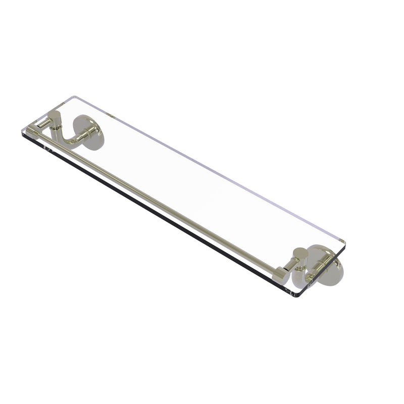 Allied Brass Remi Collection 22 Inch Glass Vanity Shelf with Gallery Rail RM-1-22-GAL-PNI