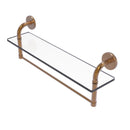 Allied Brass Remi Collection 22 Inch Glass Vanity Shelf with Integrated Towel Bar RM-1-22TB-BBR