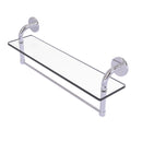 Allied Brass Remi Collection 22 Inch Glass Vanity Shelf with Integrated Towel Bar RM-1-22TB-PC