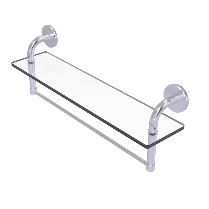 Allied Brass Remi Collection 22 Inch Glass Vanity Shelf with Integrated Towel Bar RM-1-22TB-SCH