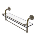 Allied Brass Remi Collection 22 Inch Gallery Glass Shelf with Towel Bar RM-1-22TB-GAL-ABR
