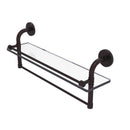 Allied Brass Remi Collection 22 Inch Gallery Glass Shelf with Towel Bar RM-1-22TB-GAL-ABZ