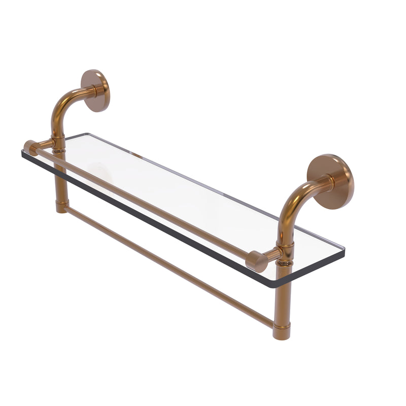 Allied Brass Remi Collection 22 Inch Gallery Glass Shelf with Towel Bar RM-1-22TB-GAL-BBR
