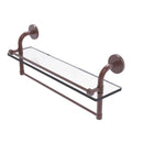 Allied Brass Remi Collection 22 Inch Gallery Glass Shelf with Towel Bar RM-1-22TB-GAL-CA