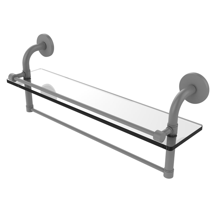 Allied Brass Remi Collection 22 Inch Gallery Glass Shelf with Towel Bar RM-1-22TB-GAL-GYM