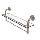 Allied Brass Remi Collection 22 Inch Gallery Glass Shelf with Towel Bar RM-1-22TB-GAL-PEW