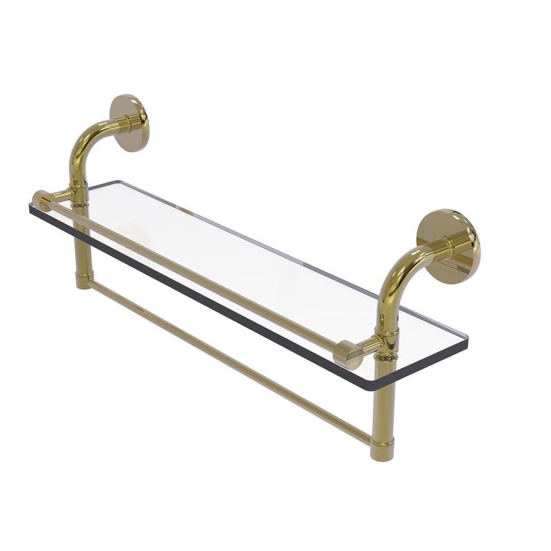 Allied Brass Remi Collection 22 Inch Gallery Glass Shelf with Towel Bar RM-1-22TB-GAL-UNL