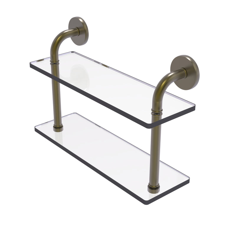 Allied Brass Remi Collection 16 Inch Two Tiered Glass Shelf RM-2-16-ABR