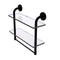 Allied Brass Remi Collection 16 Inch Two Tiered Glass Shelf with Integrated Towel Bar RM-2-16TB-BKM