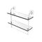 Allied Brass Remi Collection 16 Inch Two Tiered Glass Shelf with Integrated Towel Bar RM-2-16TB-WHM