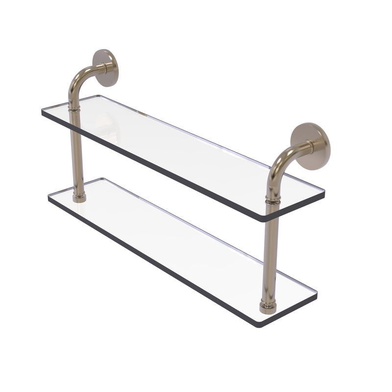 Allied Brass Remi Collection 22 Inch Two Tiered Glass Shelf RM-2-22-PEW