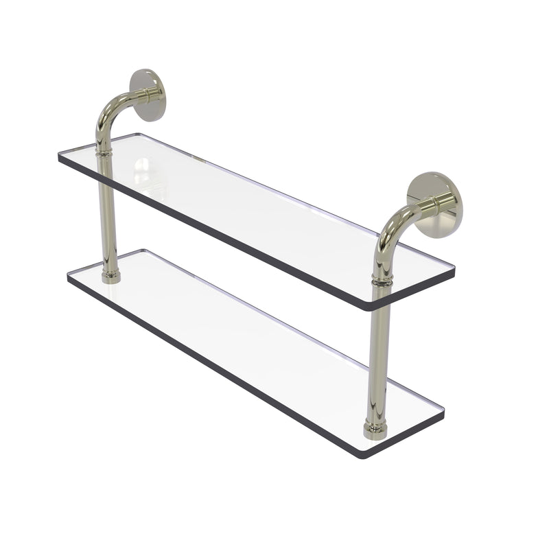 Allied Brass Remi Collection 22 Inch Two Tiered Glass Shelf RM-2-22-PNI