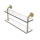 Allied Brass Remi Collection 22 Inch Two Tiered Glass Shelf RM-2-22-SBR
