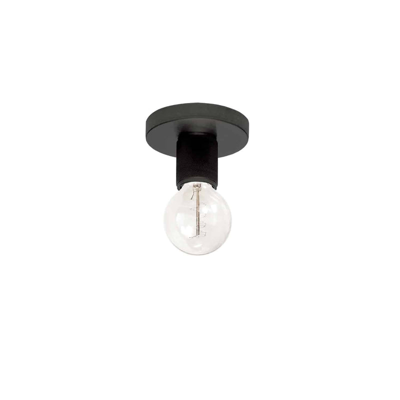 Dainolite 1 Light Matte Black Flush Mount RSW-41FH-MB