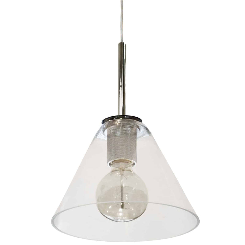 Dainolite 1 Light Pendant Pc W/ Clear Glass RSW-91P-PC-CLR